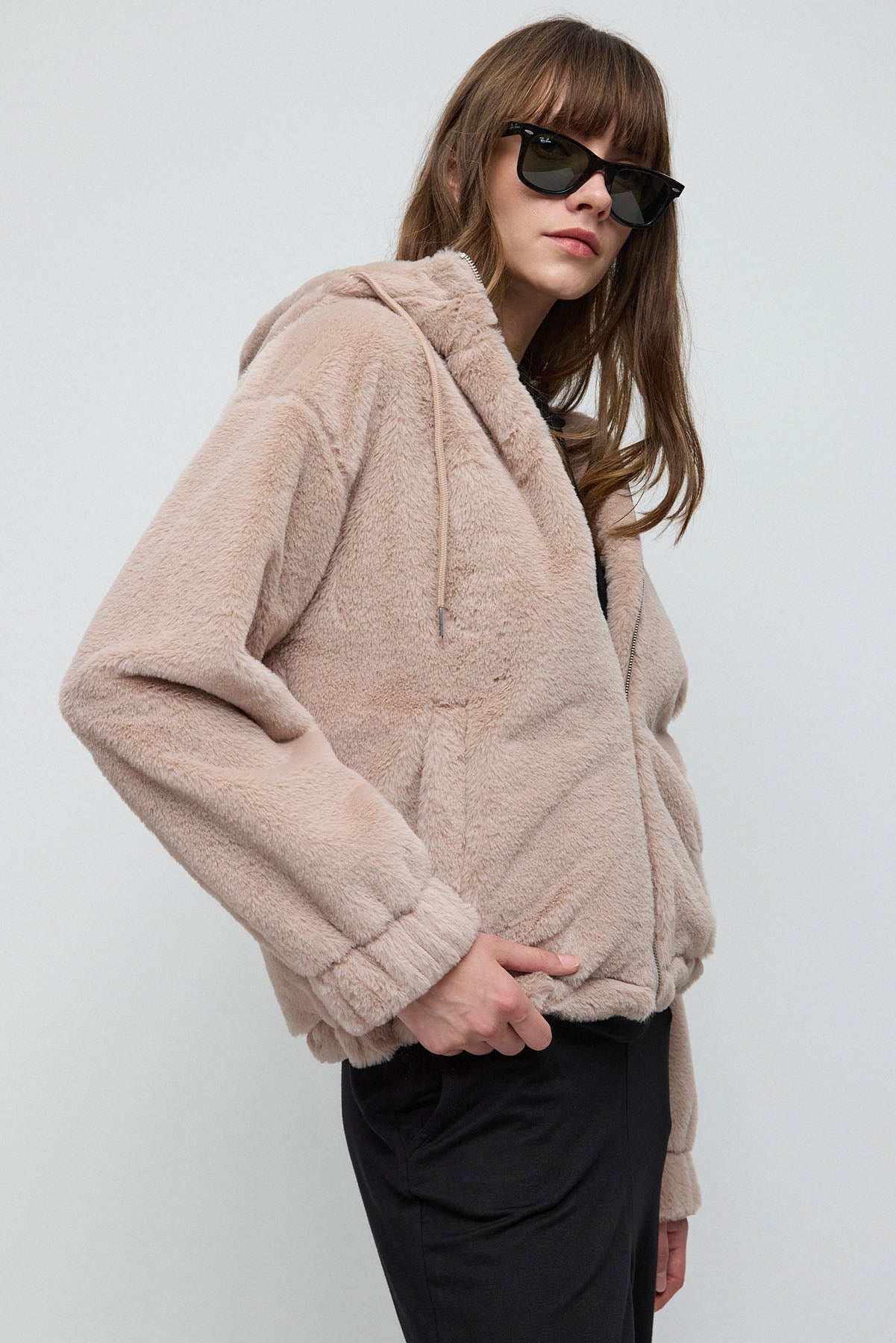 Fleecejacke mit Reißverschluss