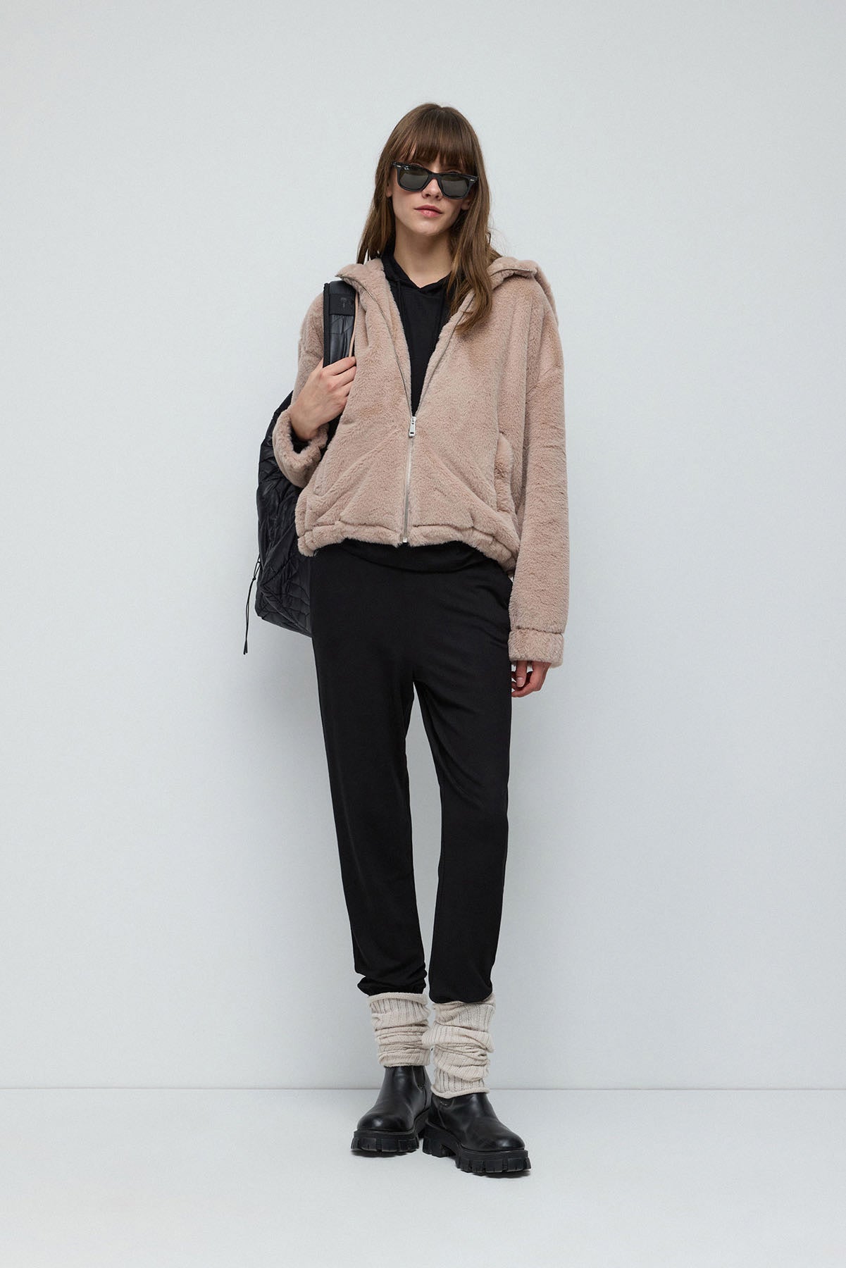 Fleecejacke mit Reißverschluss