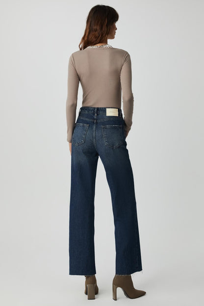 KALANI Damen V-Ausschnitt Bluse