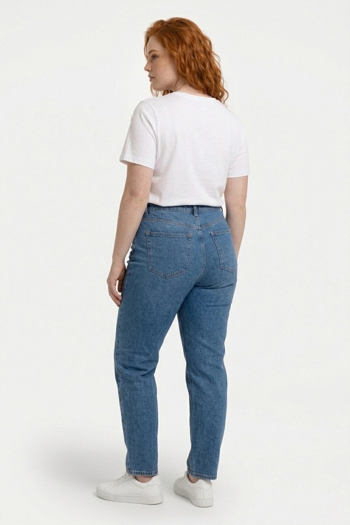 Herz-Detail Basic T-Shirt