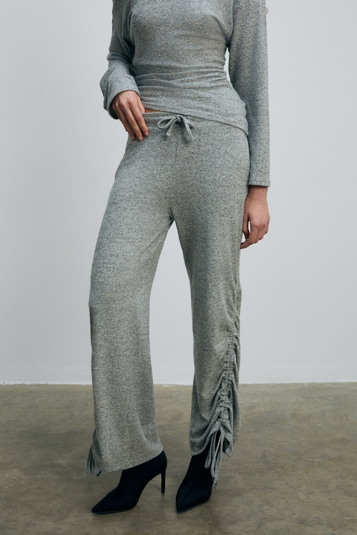 ETHIQUET KANDIAS Damen Jogginghose Graue Melange