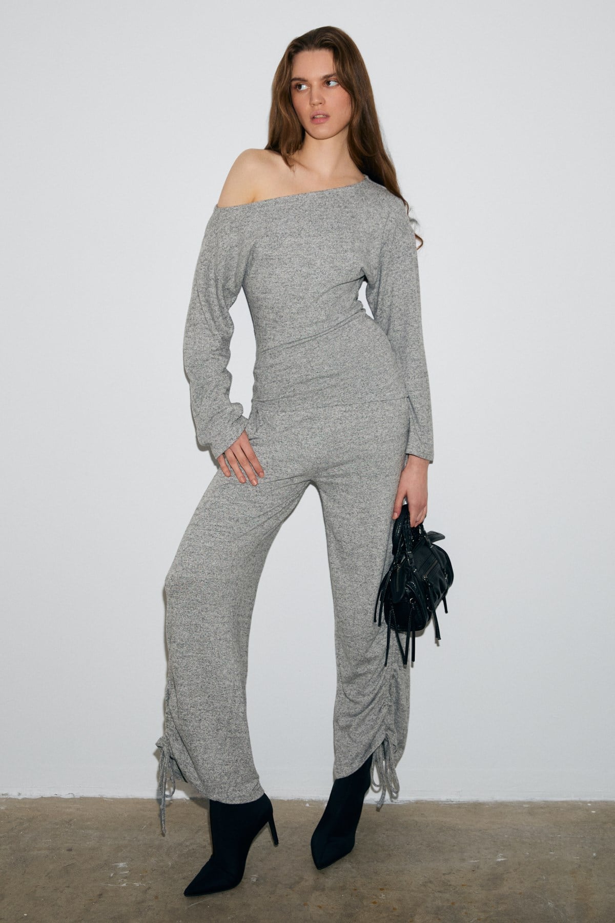 ETHIQUET KANDIAS Damen Jogginghose Graue Melange