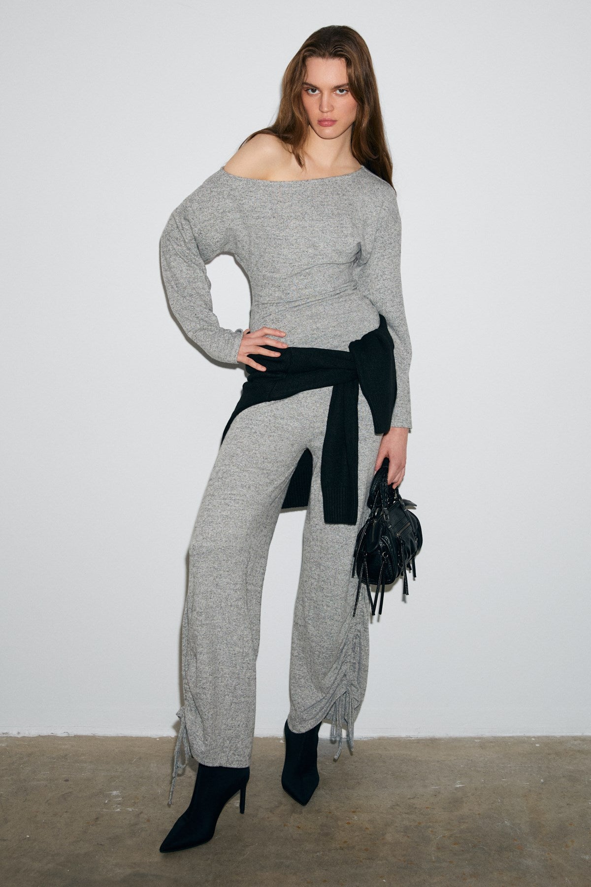 ETHIQUET KANDIAS Damen Jogginghose Graue Melange