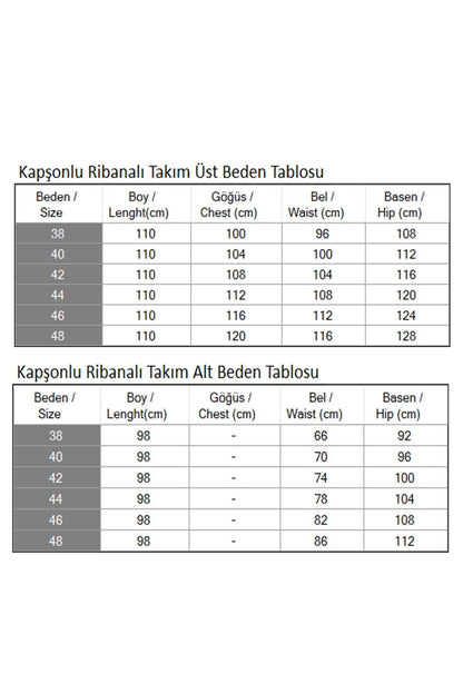 Kapuzen-Ripp-Set