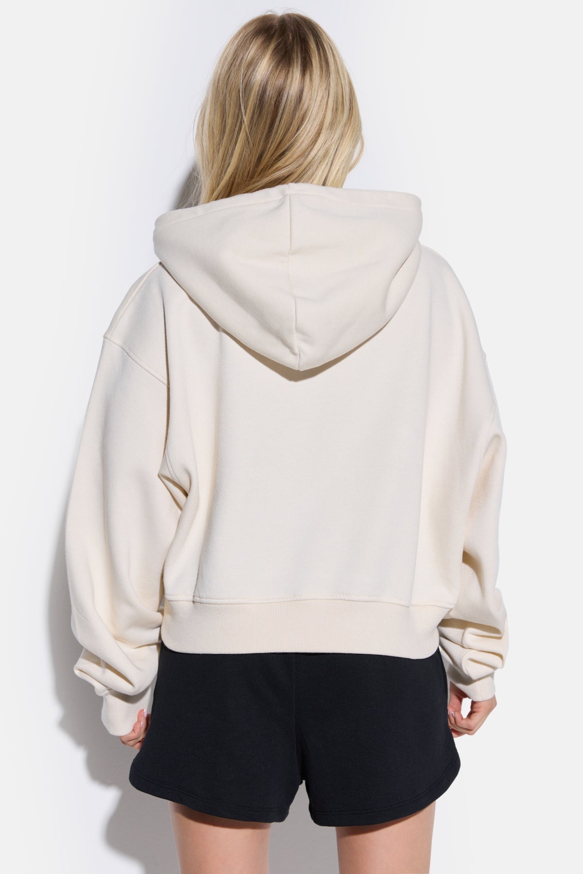 Kapuzen-Crop-Sweatshirt