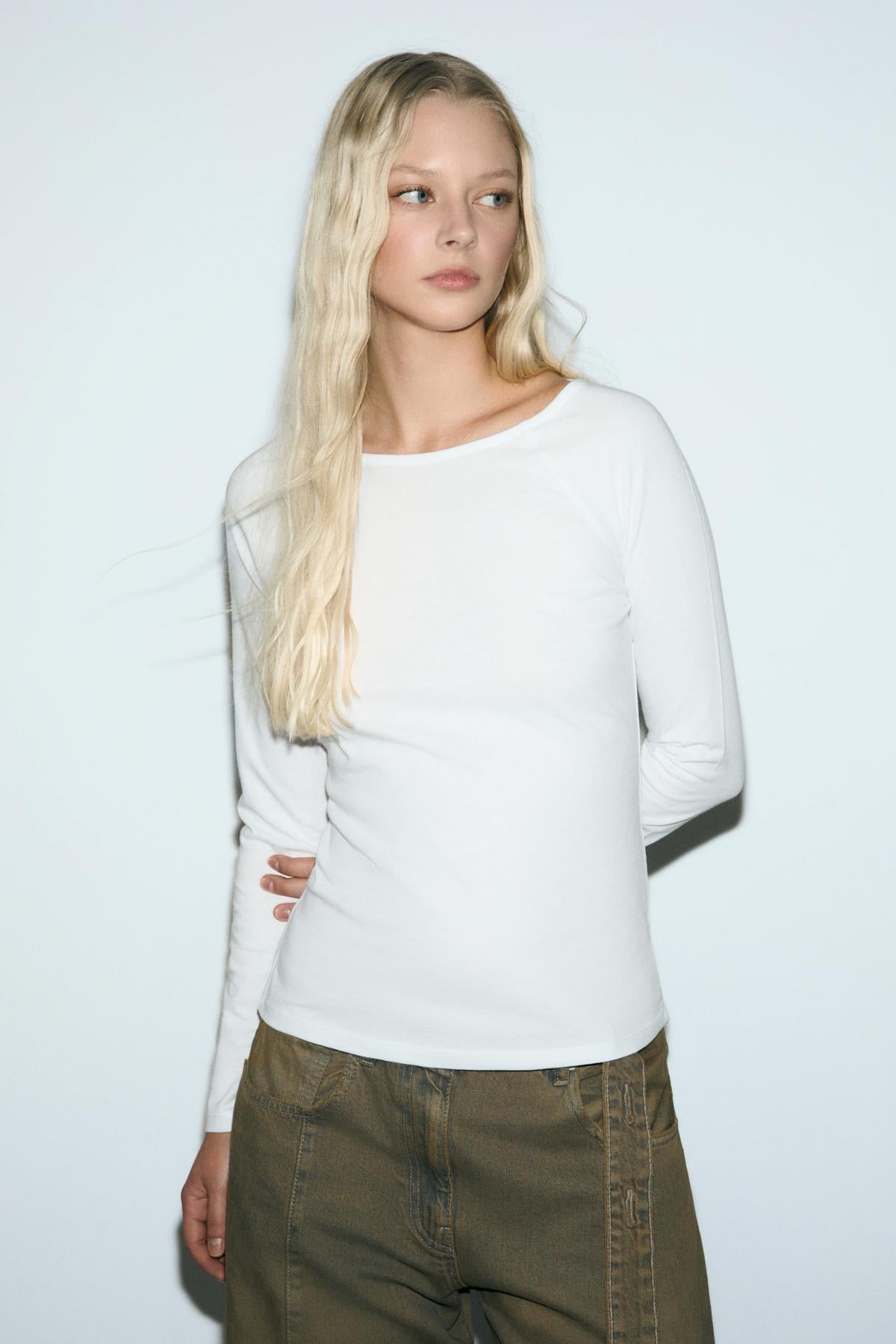 GRIMELANGE Damen Bluse aus Bio-Baumwolle Weiß