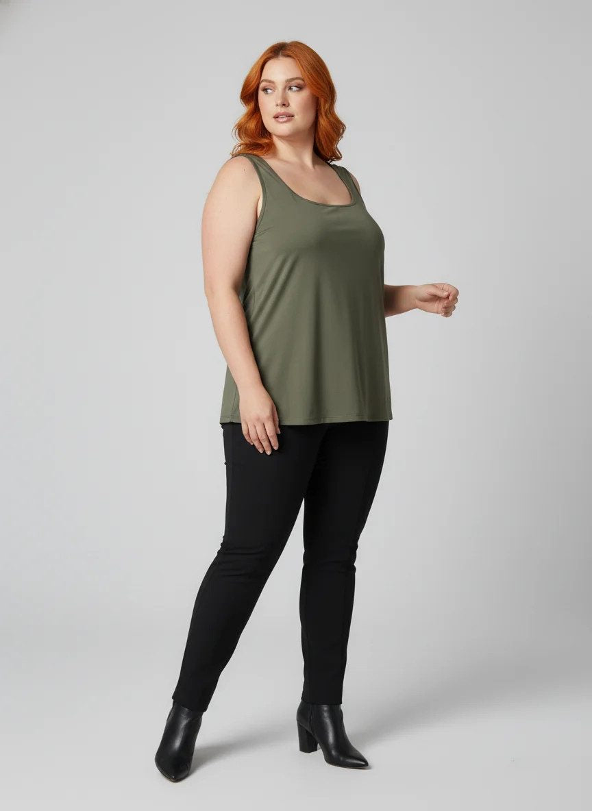 Bluse mit eckigem Ausschnitt