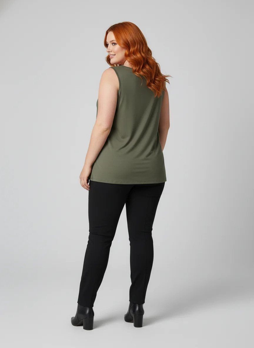 Bluse mit eckigem Ausschnitt