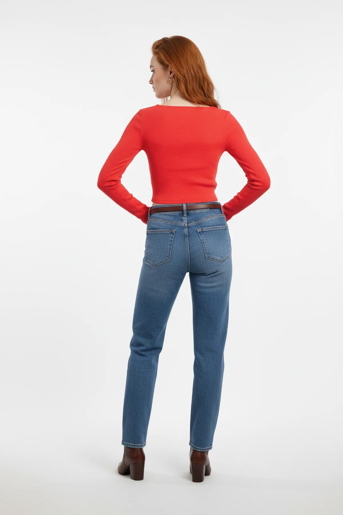 Quadratisches Neck Crop Top