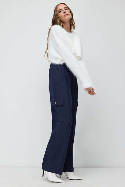 Gewebte Hose mit Cargotaschen