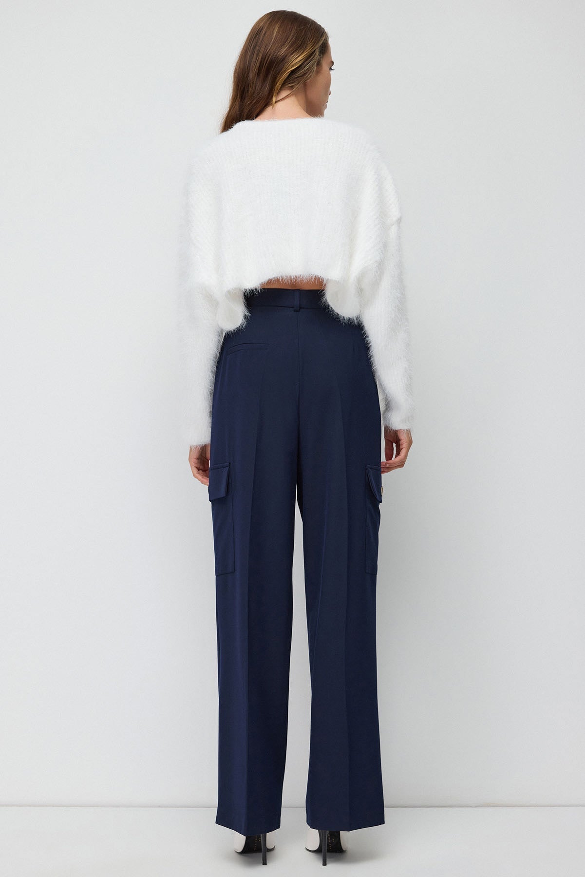 Gewebte Hose mit Cargotaschen