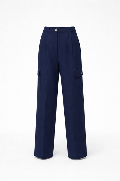 Gewebte Hose mit Cargotaschen