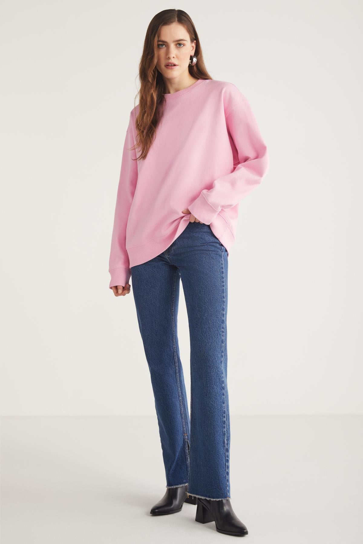 ETHIQUET KARIUS Strick Sweatshirt Regular Rosa