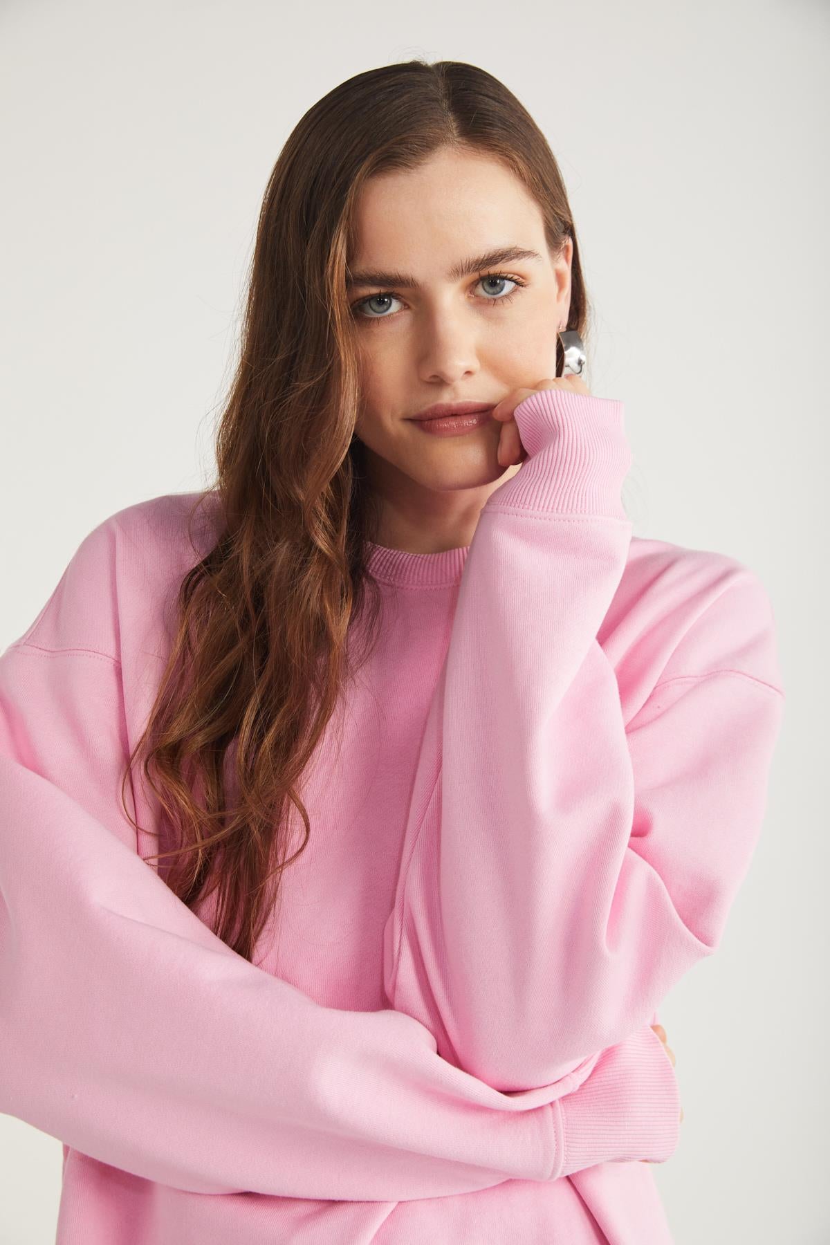 ETHIQUET KARIUS Strick Sweatshirt Regular Rosa