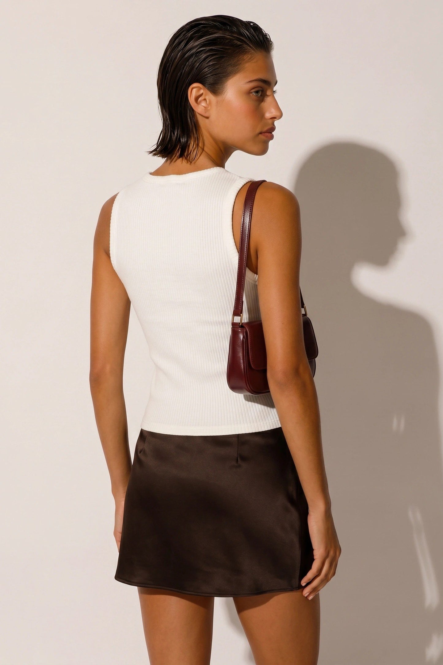 Rippstrick Basic Top mit Stretch
