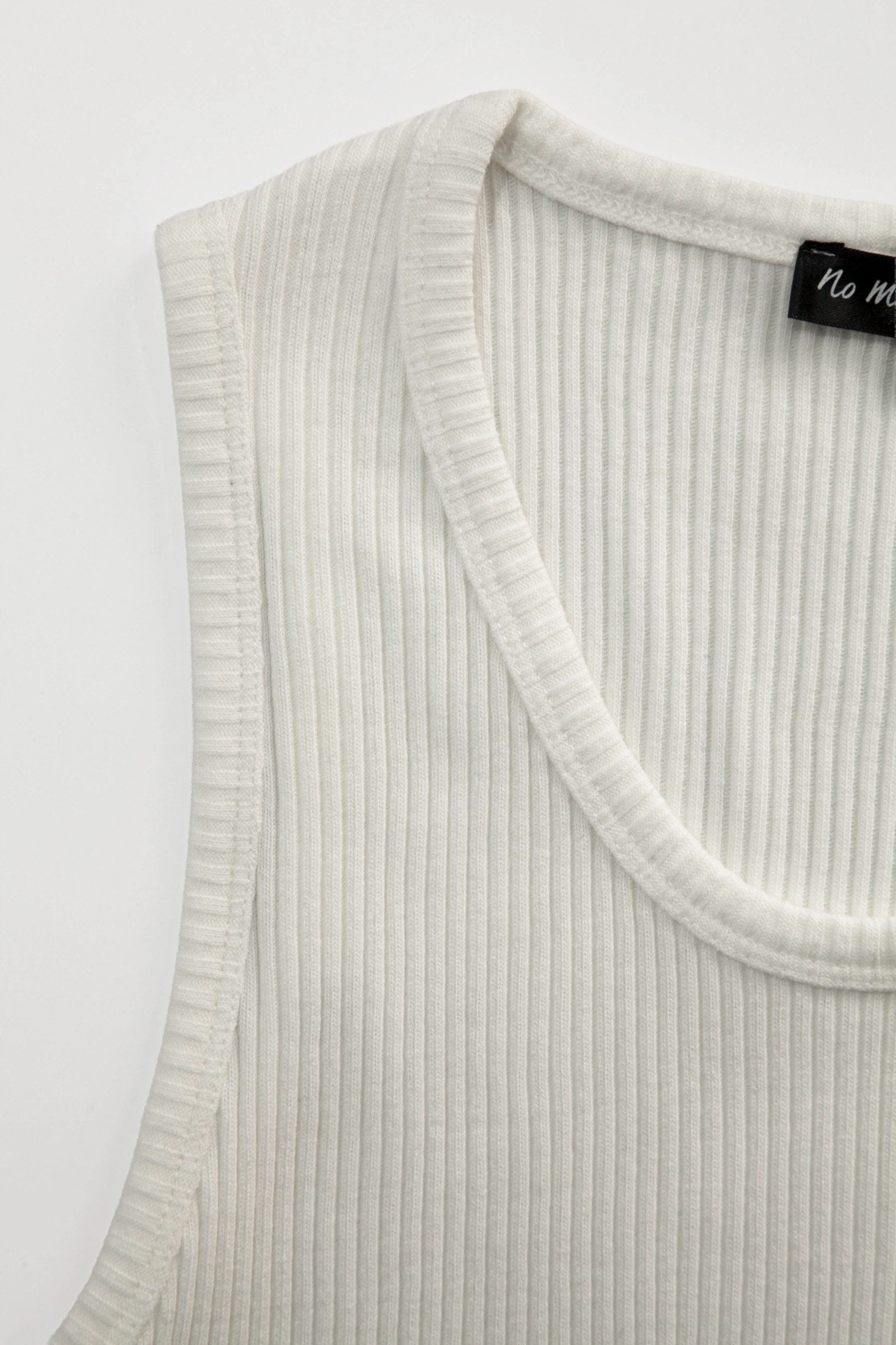 Rippstrick Basic Top mit Stretch