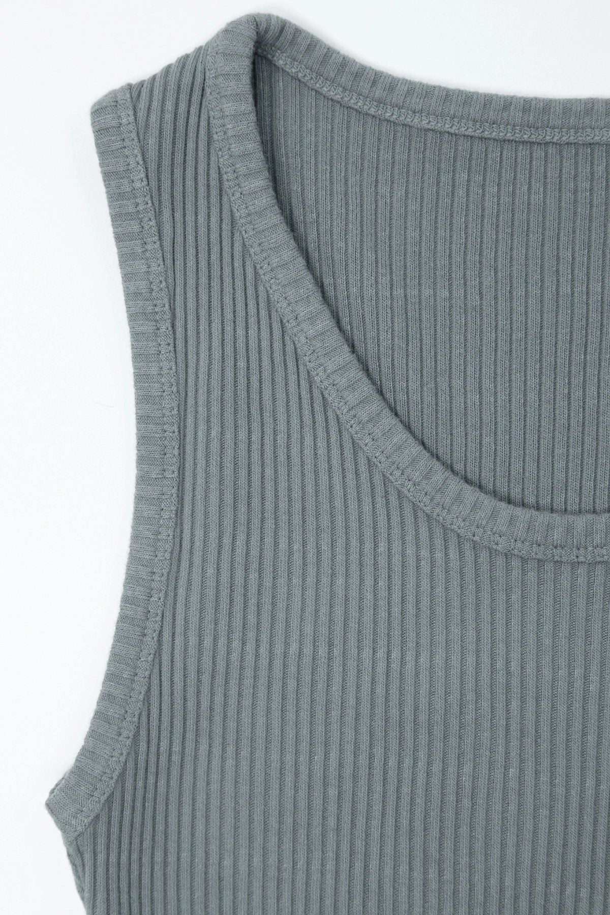 Rippstrick Basic Top mit Stretch