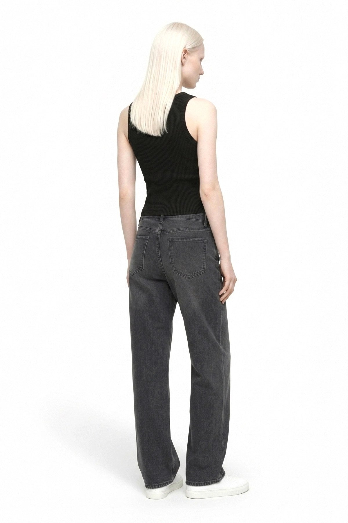Rippstrick Basic Top mit Stretch