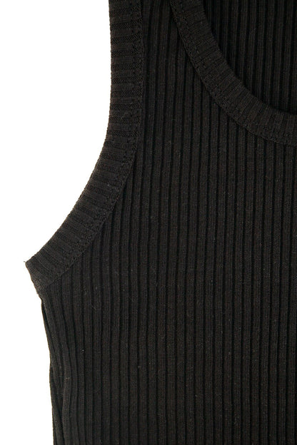 Rippstrick Basic Top mit Stretch