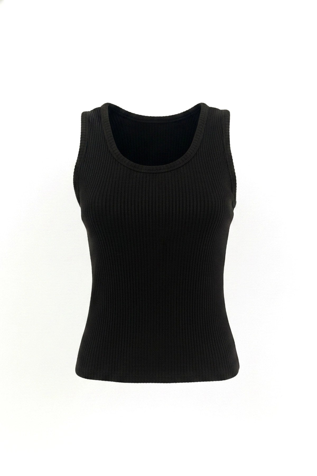 Rippstrick Basic Top mit Stretch