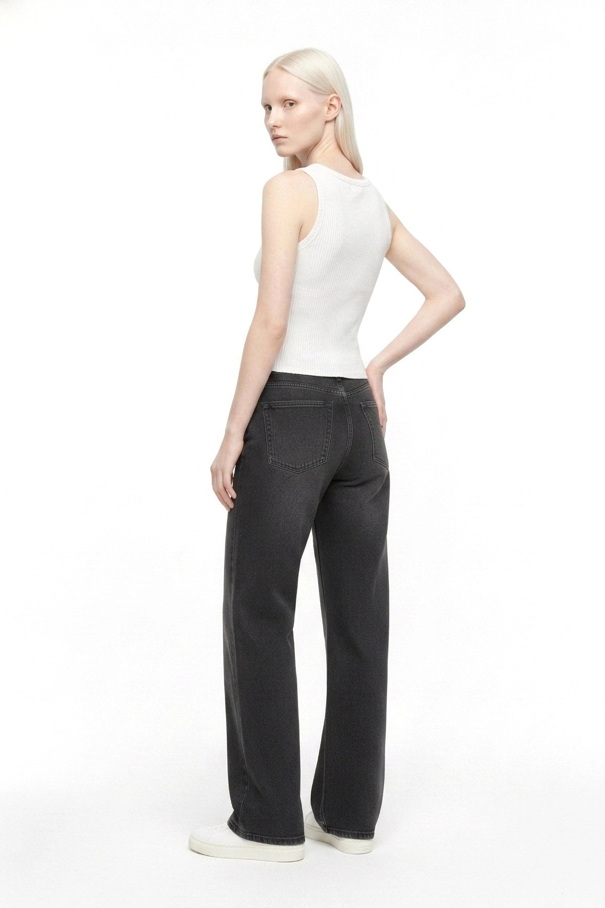 Rippstrick Basic Top mit Stretch