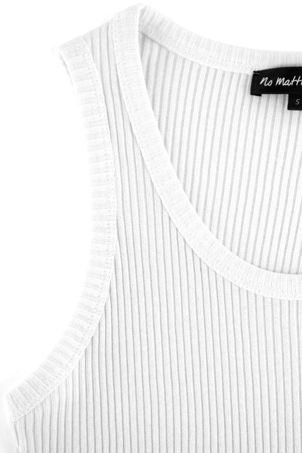 Rippstrick Basic Top mit Stretch
