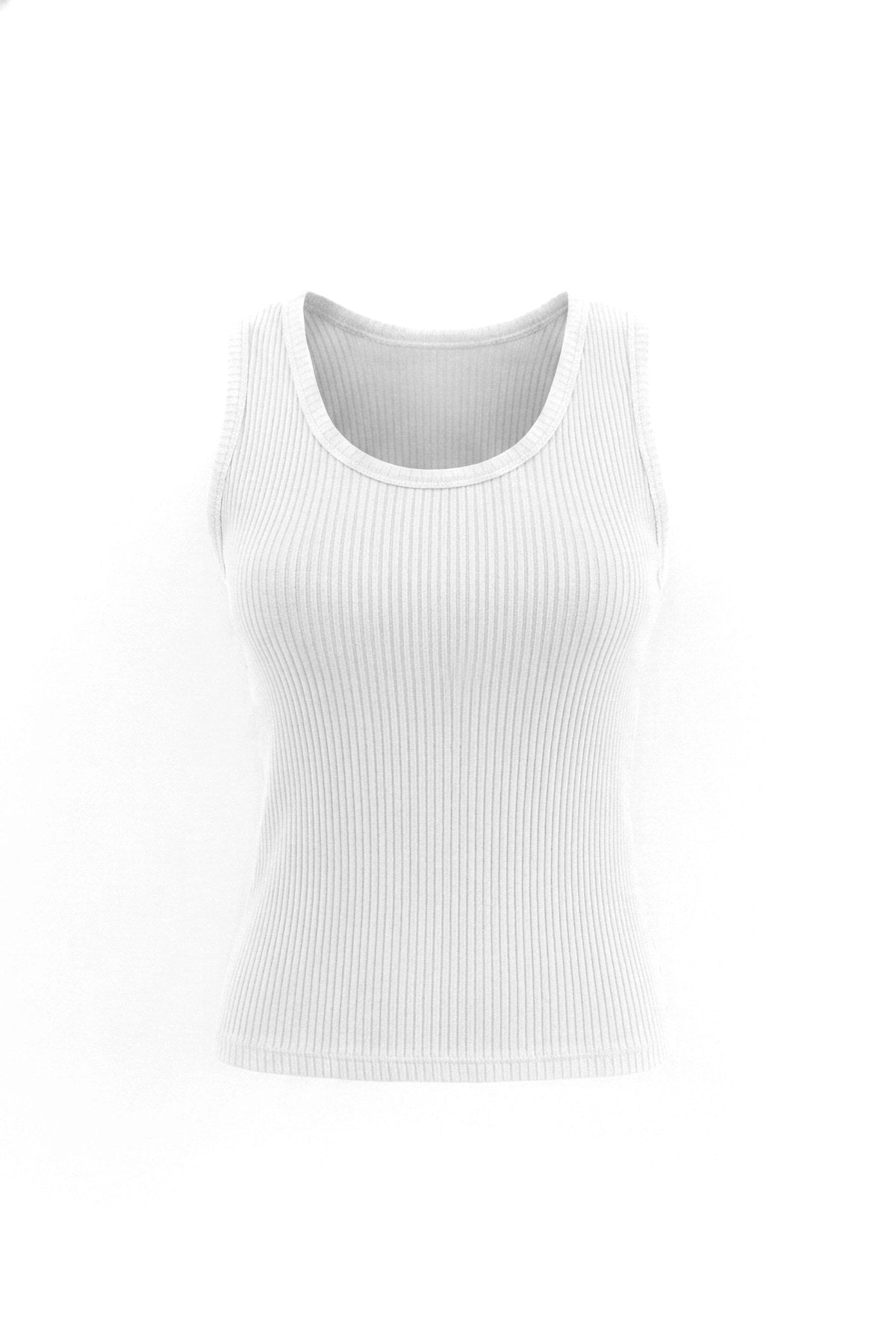 Rippstrick Basic Top mit Stretch