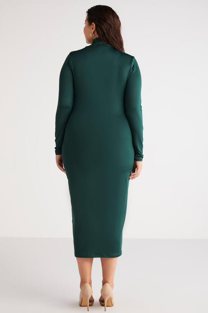 Plus Size Gestricktes Bleistiftkleid