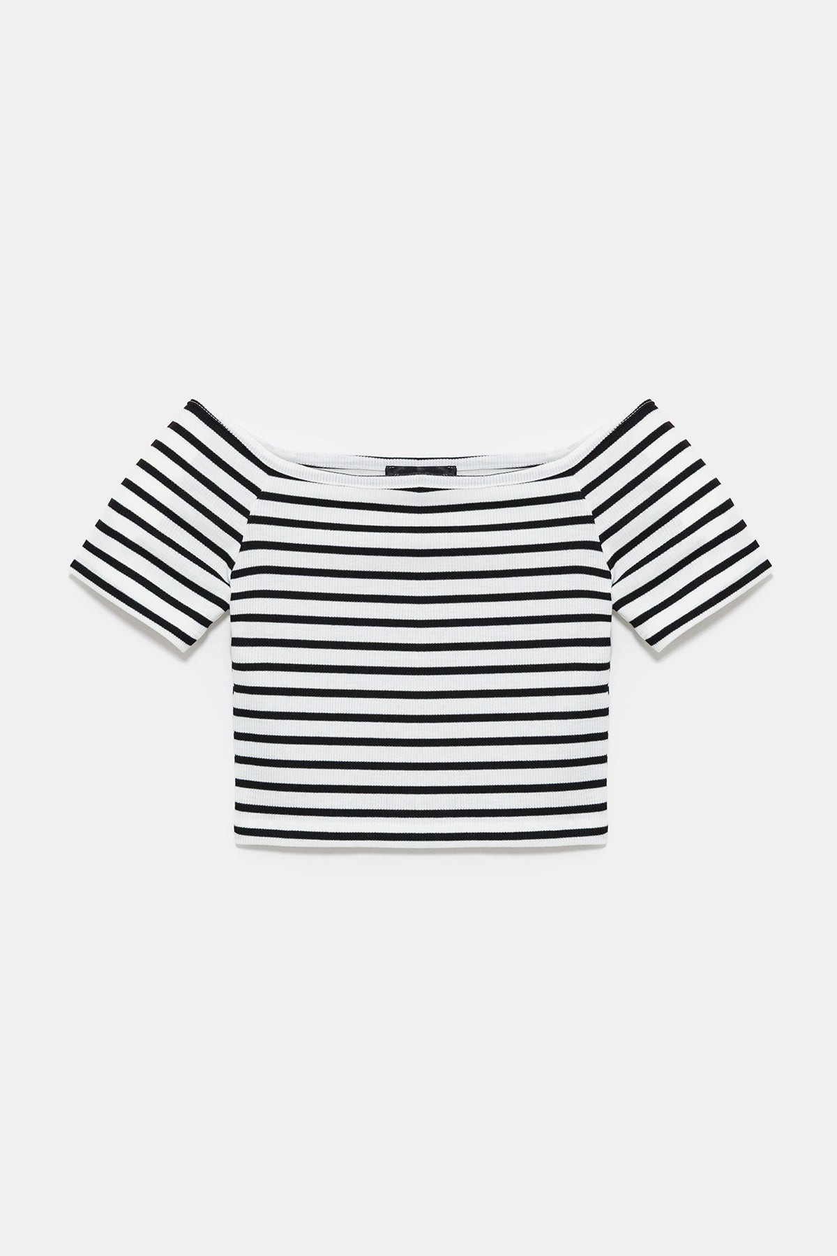 Gestreifte Crop-Bluse