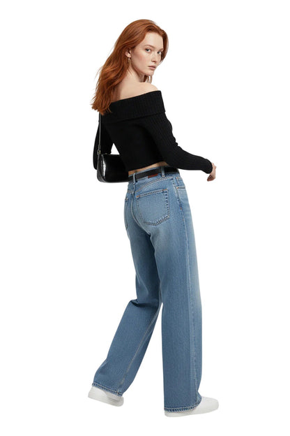 Crop-Strickbluse