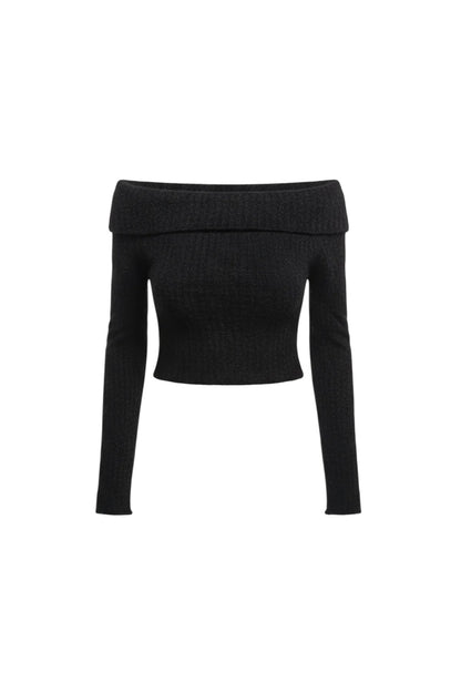 Crop-Strickbluse