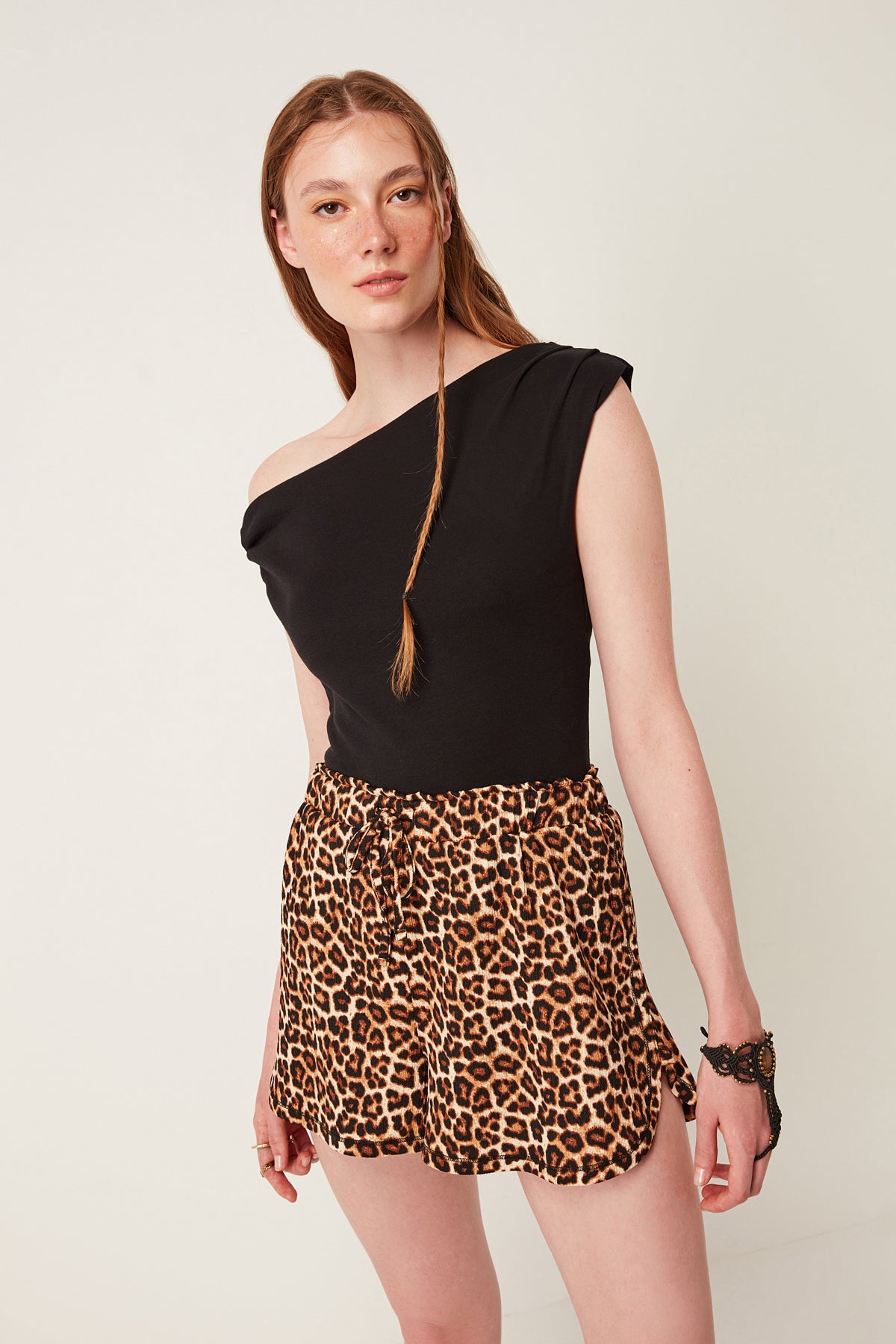 schulterfreie Bluse