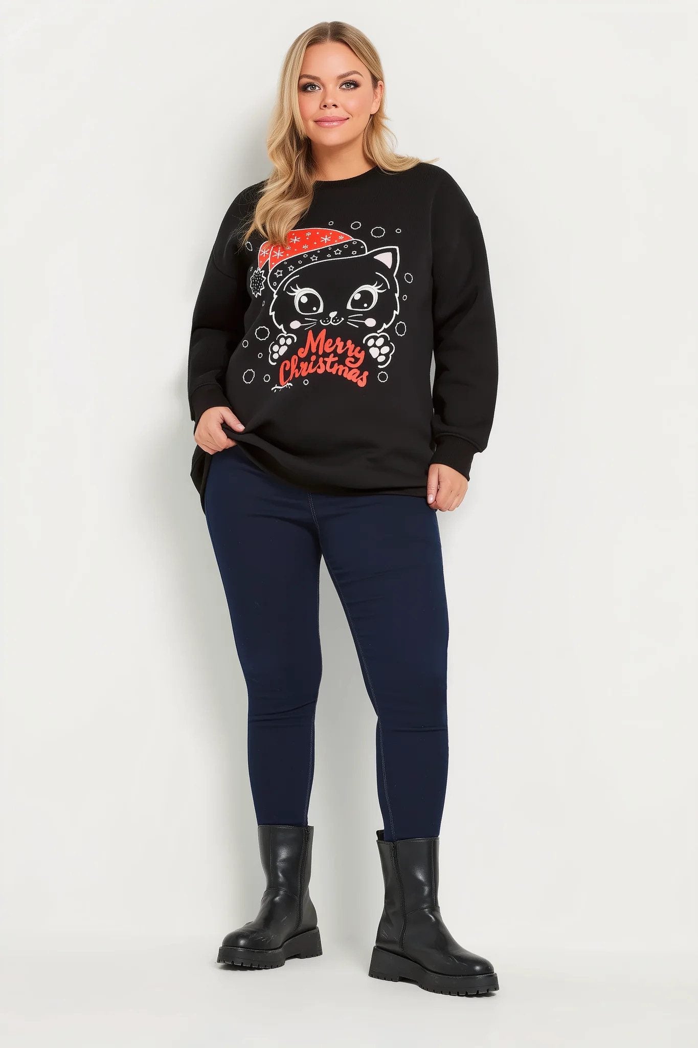Bedrucktes Sweatshirt mit Rundhalsausschnitt