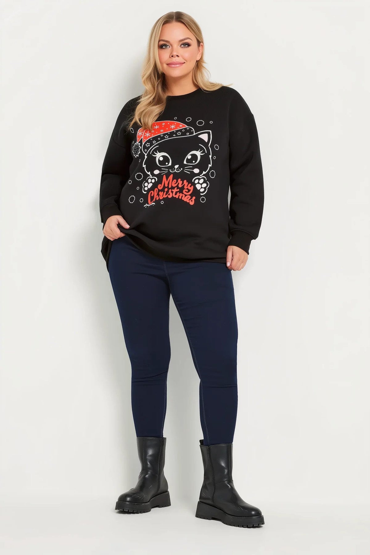 Bedrucktes Sweatshirt mit Rundhalsausschnitt