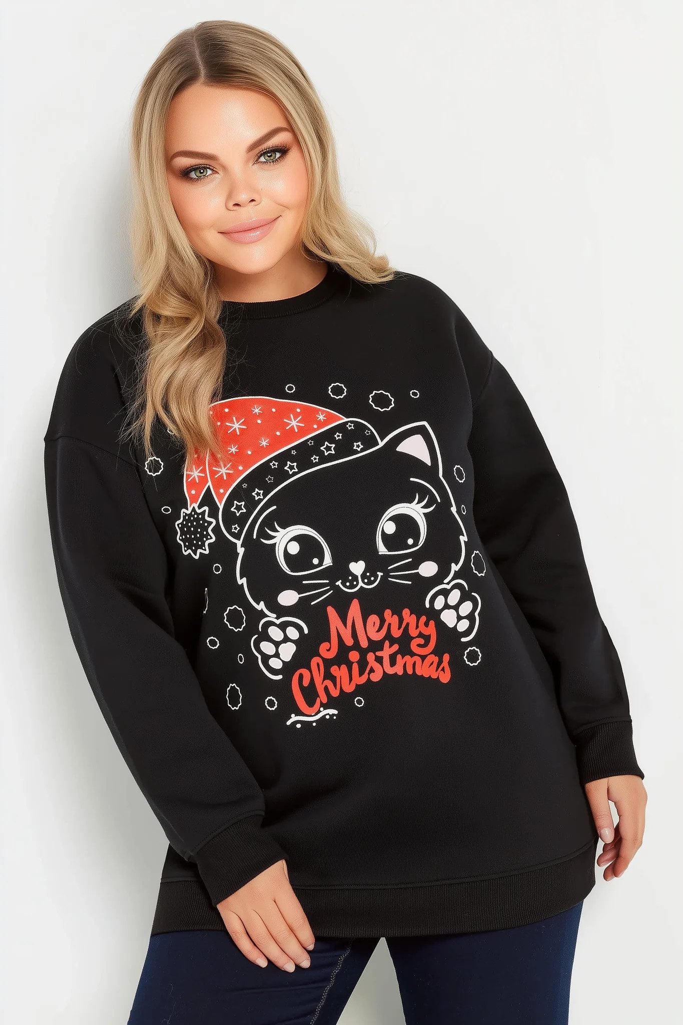 Bedrucktes Sweatshirt mit Rundhalsausschnitt