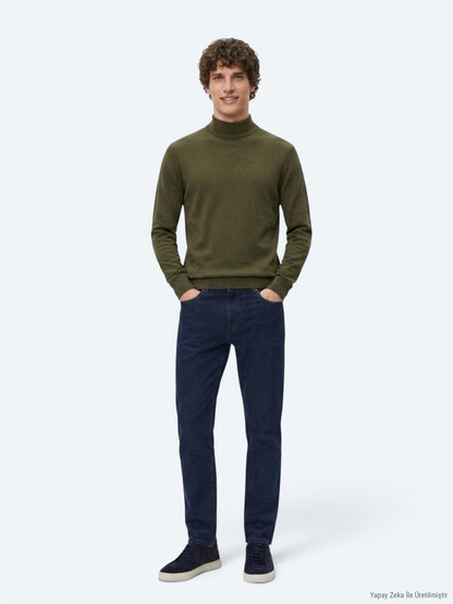 Khaki Strickpullover