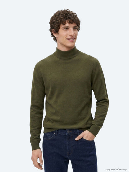 Khaki Strickpullover