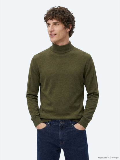 Khaki Strickpullover