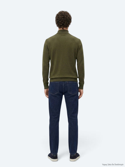 Khaki Strickpullover
