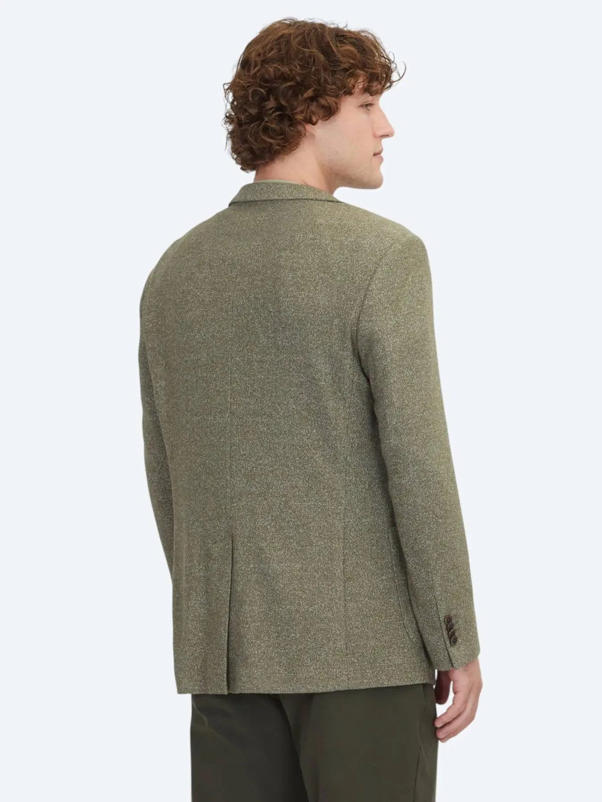 Khaki Muster Modern Fit Baumwollmischung Jacke