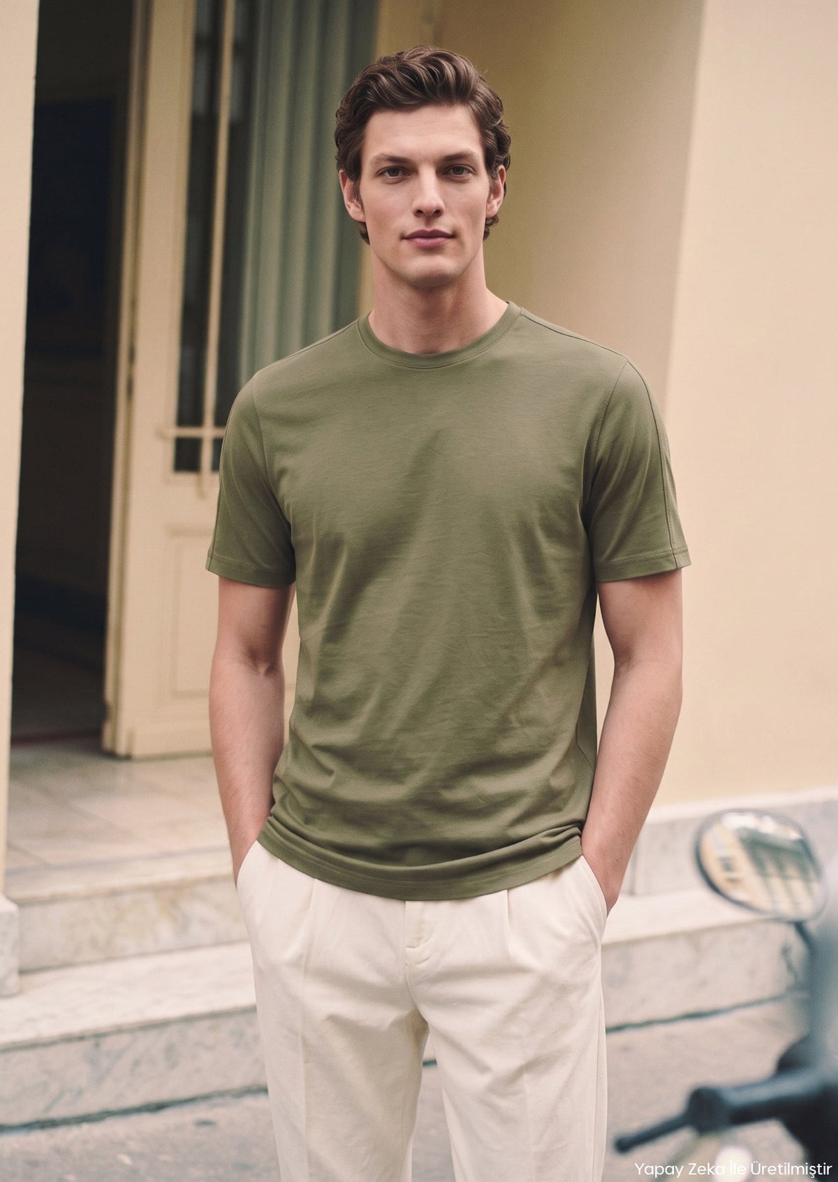 Ramsey Rundhals-T-Shirt Haki