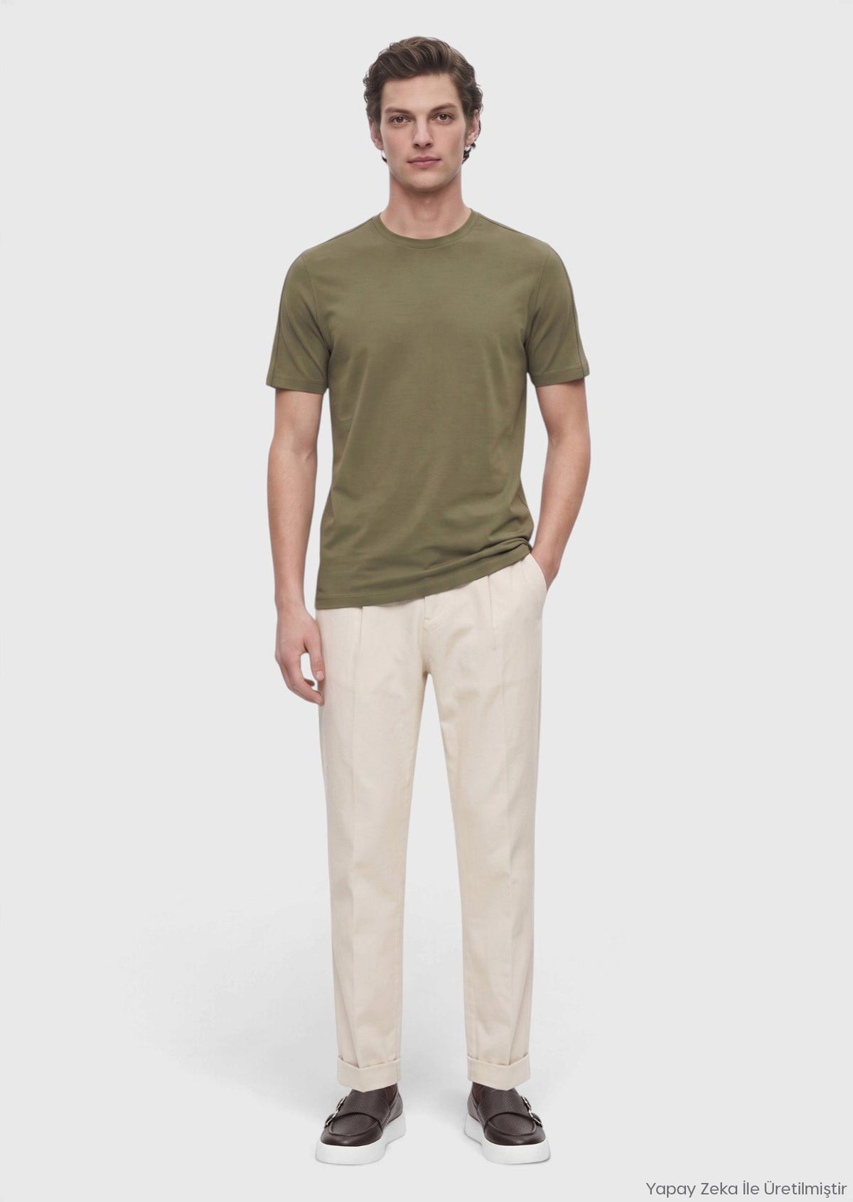 Ramsey Rundhals-T-Shirt Haki