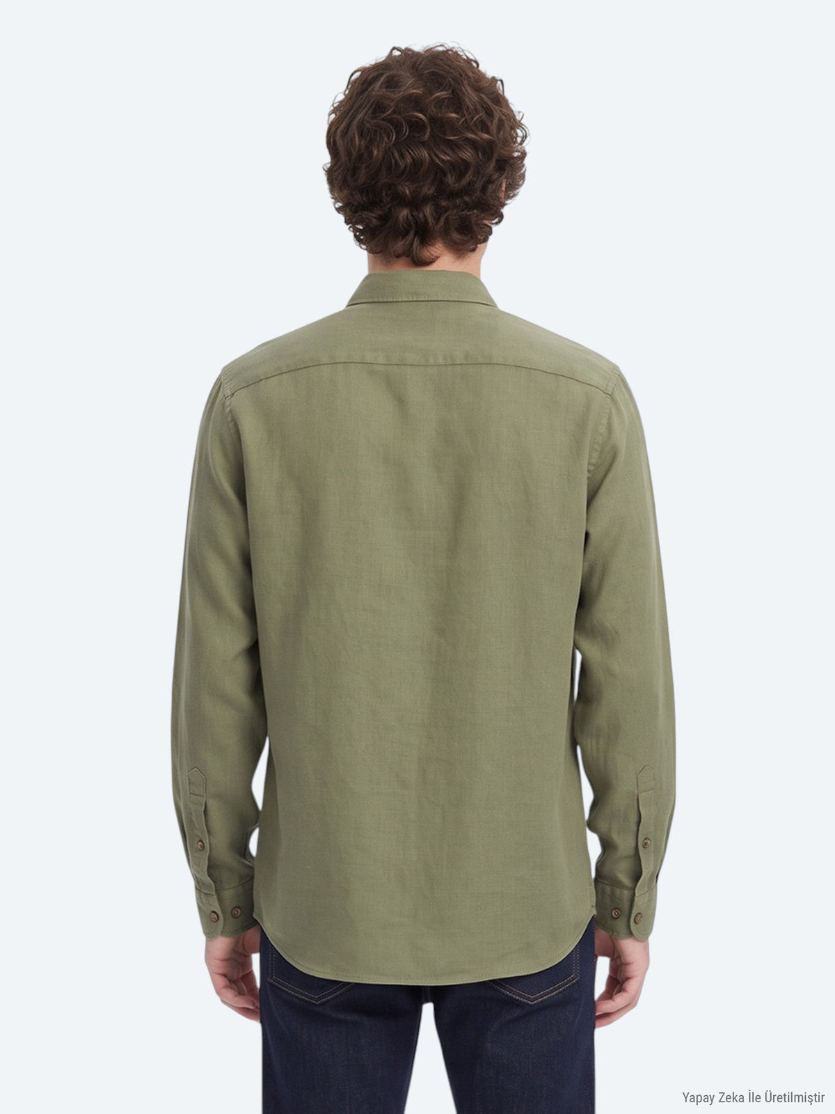 KİP Khaki Regular Fit Weben Freizeithemd