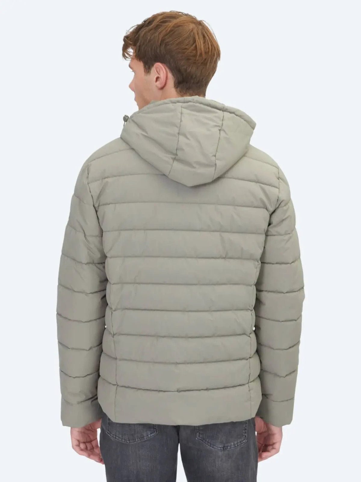 Khaki Regular Fit Kapuzen Freizeitjacke