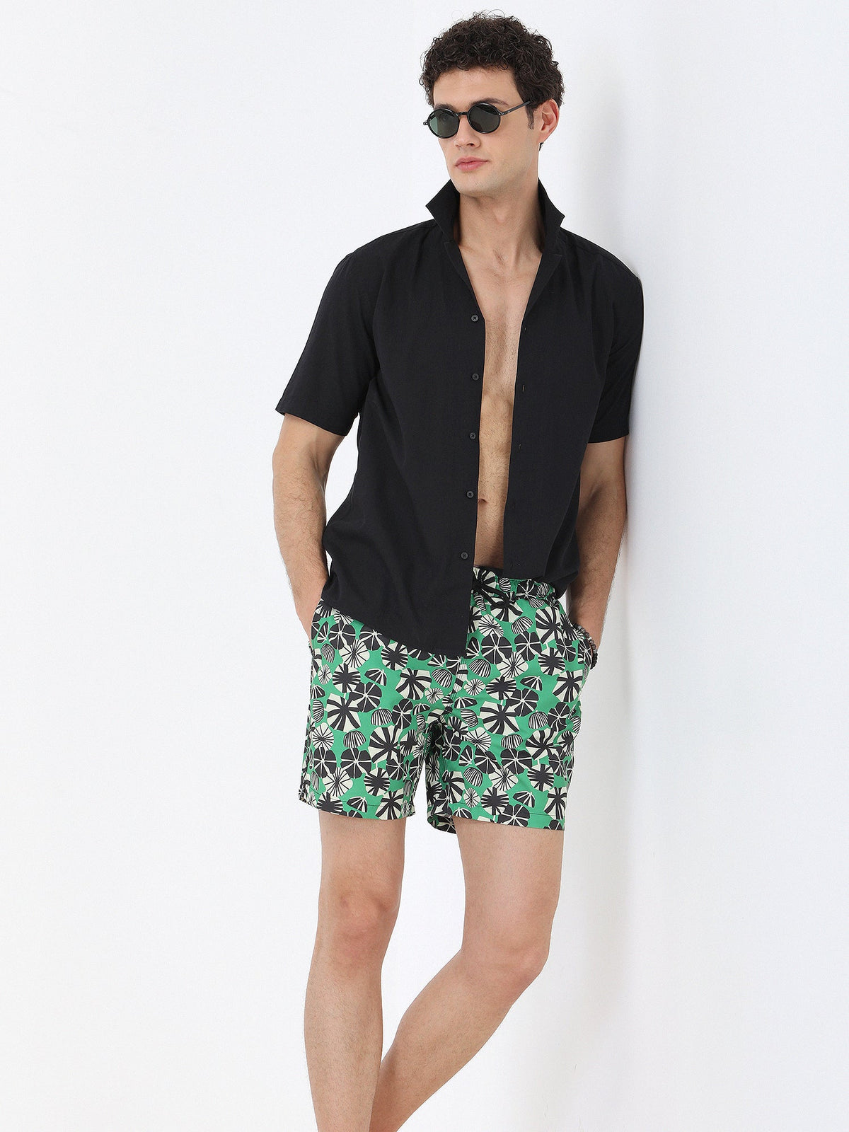 Gemusterte Shorts