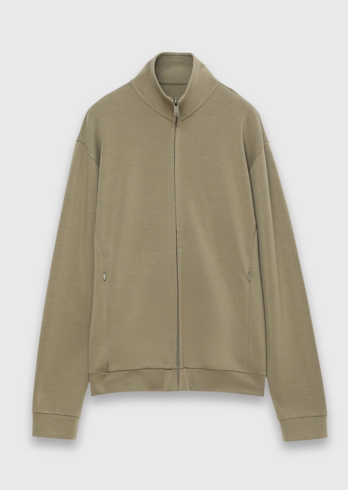 Ramsey Khaki Rollkragen Sweatshirt schlicht