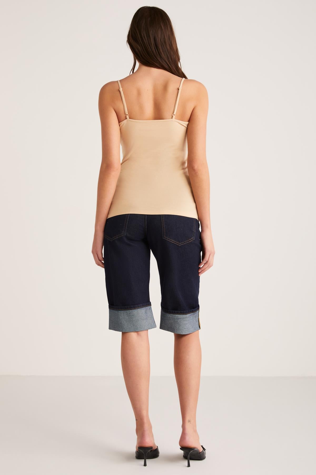 KHLOE Damen Slim Baumwoll Top