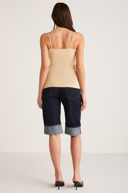 KHLOE Damen Slim Baumwoll Top