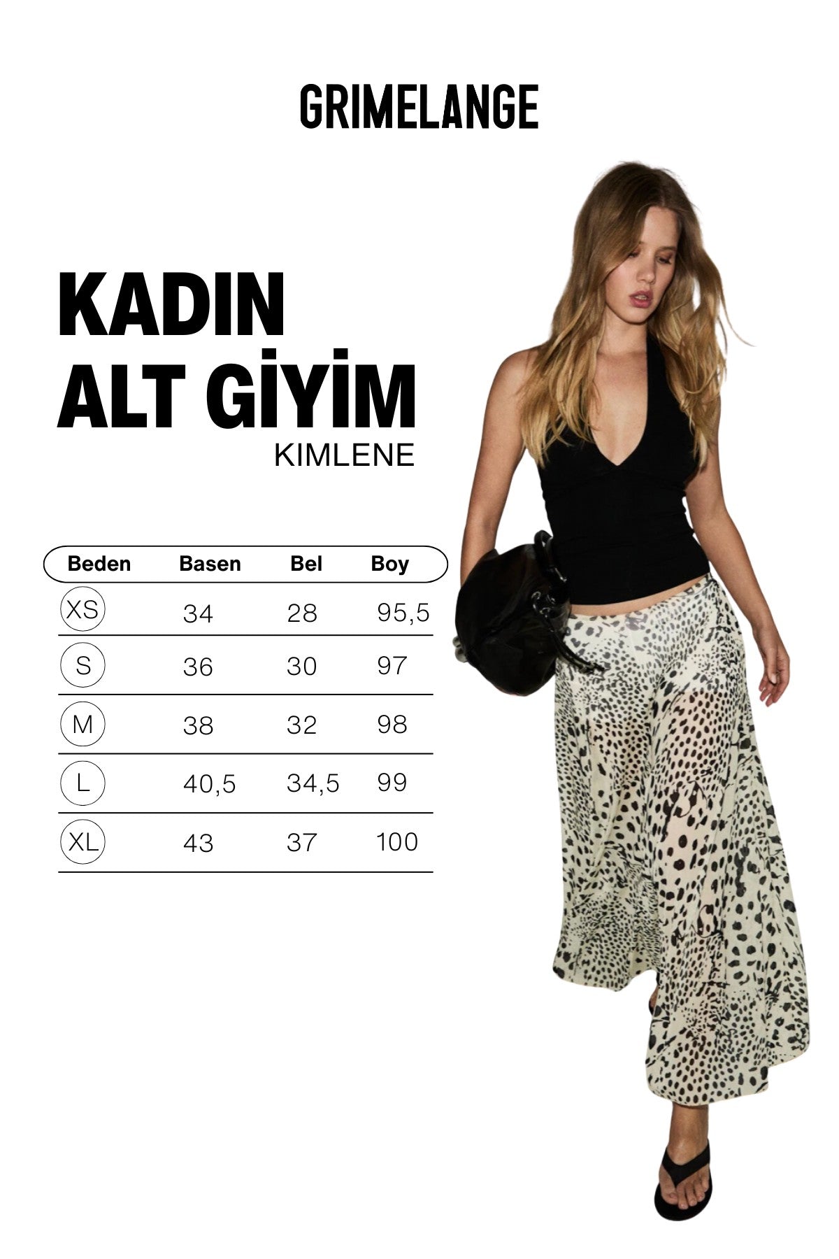 GRIMELANGE Kimlene Rock mit Shorts Leopard
