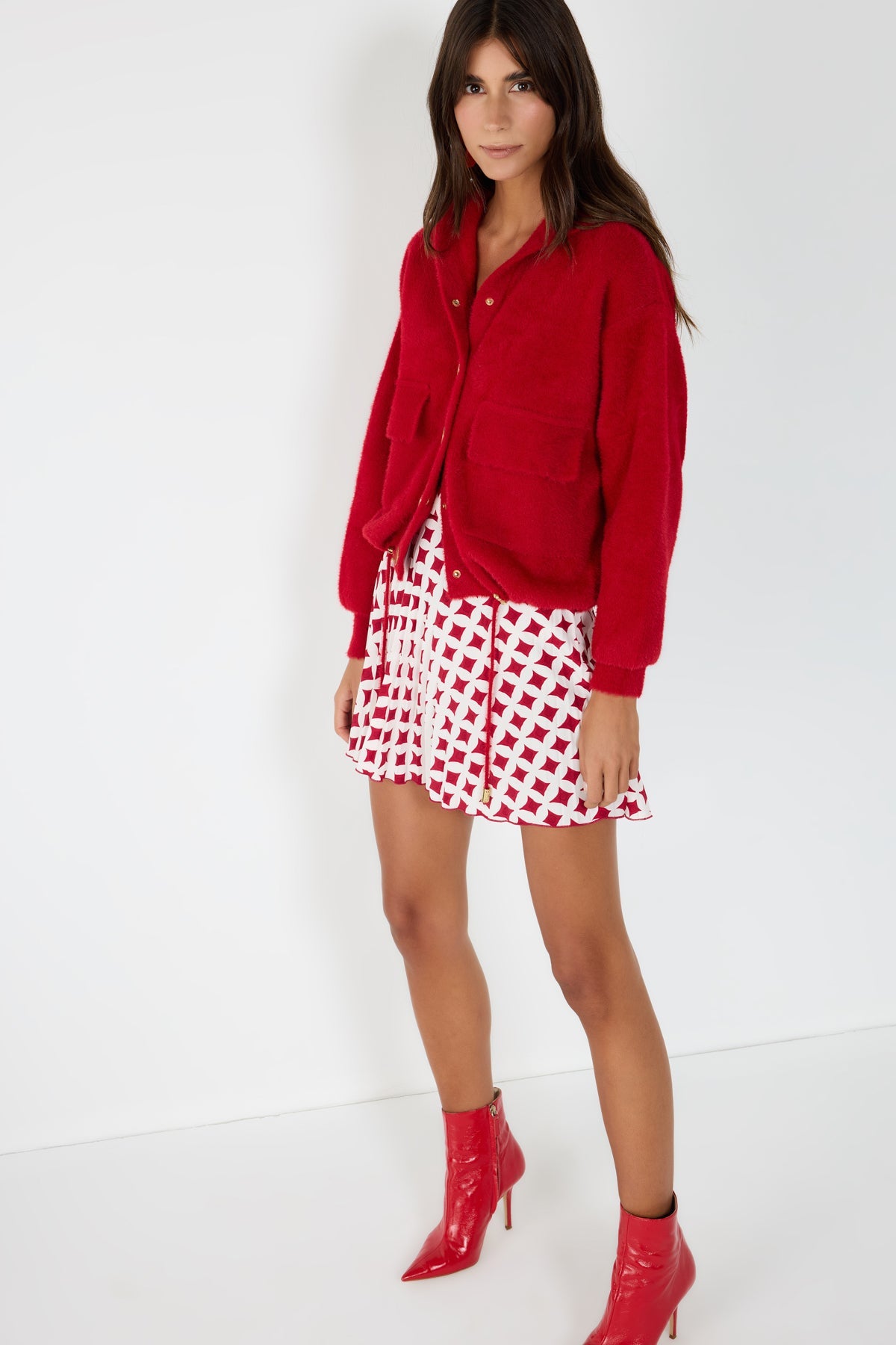 Strickjacke mit Knopfdetails und Taschen